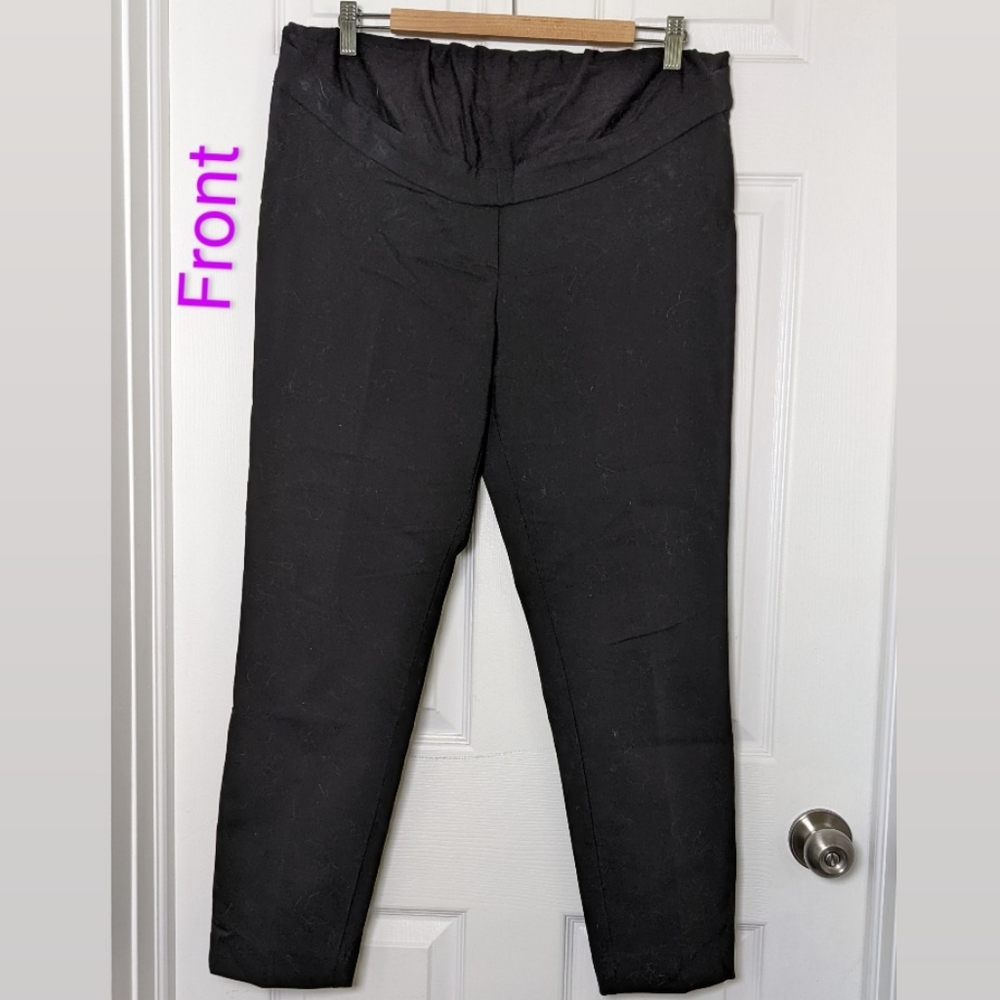 Black H&M full panel maternity dress pants